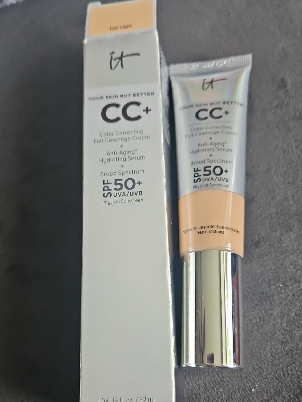!it jeans CC+ Color Correcting Full Coverage Cream SPF 50+ - Fair/Light Beige